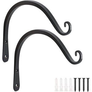 2 Pack 8 Inch Hanging Plant Bracket Wall Hooks Decorative Plant